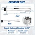 2 Pack Ceramic Heater And Thermistor Kit For Bambu Lab P1p p1s  24v 48w   