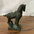 Antique Asian Bronze Imperial Horse Statue - Ornate Equestrian Sculpture