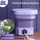 New Portable Washing Machine With Dryer Bucket Folding Antibacterial Laundry 8l