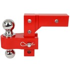 Adjustable Trailer Hitch 2  Receiver 6  Drop 2 Ball 2  2-5 16  5000lbs