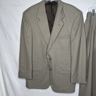Burberry Vintage 100  Pure Wool Tan Suit  Pants Size 34  Jacket Size 42 