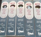 Artex Embroidery Paint Set Scarlet Blue Green Yellow Rust Wash-fast Party Tubes