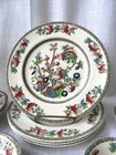 Vtg Transferware Asian Theme Dishes plates Indian Tree Johnson Bros England Set