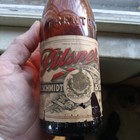 E l kerns Co Trenton Emb Elk Early 1900 Beer Bottle With Schmidt Beer Label