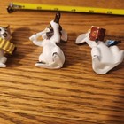 Vintage Japan Bone China Mice Figurine Set Playing Music Lot Of 3 Pink Ears