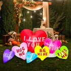 Blowout Fun 6ft Valentine s Day Inflatable Cute Hearts Funny Blue Rabbit