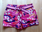 Limited Too Girls Patch Plaid Floral Short Shorts Multi-color Size 12 1 2 Nwt