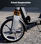 Kick Scooter For Ages 6  Kid Teens   Adults Foldable Lightweight Big Wheels