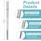 Reusable Metal Chopsticks     Premium 304 Stainless Steel  Non-slip   Dishwasher