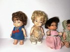 Vintage 1960s Lot Of 9 Small Vinyl Dolls Side Eye Hong Kong Eegee Uneeda 3    - 4   