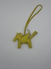 Herm  s Pegase Rodeo Bag Charm Yellow Pm Jaune De Naples Milo Lambskin