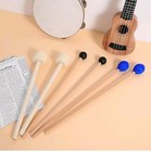 Drum Mallets Kit     4 Pairs  felt Timpani  Rubber  Marimba  5a  Drumsticks Wit   
