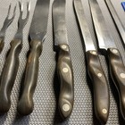 Vintage 11 Pc Cutco Classic Bakelite Swirl Handle Knives Made In Usa  1025