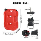 10l 2 6gallon Fuel Tank Pack Mounting Bracket Gas Container Jerry Can Lock Suv