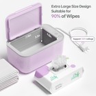 Baby Wipe Warmer  Large Capacity For Baby And Adult Wipes  Purple