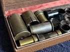 Antique   Vintage Microscope Ocular Lenses Lot - Brass Slides - Bausch   Lomb