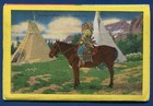 Indians Of The West Umatilla Agency Symbols Sign Language Linen Postcard Folder