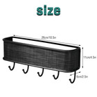 1pcs Home Mail Rack Key Holder Wall Mounted Hooks Letter Sorter Key Organizer