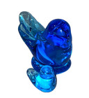 Blue Bird Of Happiness Leo Ward And Roy Ray Handblown Glass 1992   1995 Lot Of 2