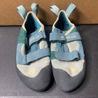 Evolv Elektra Climbing Shoes Blue Green Trax Rubber Womens 8 5 Us 39 5 Eur
