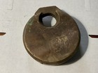 Antique Miller Lock Co Champion 6 Lever Brass Padlock No Key
