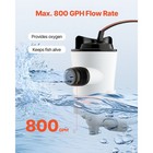 Livewell Pump For Boat 12v 800 Gph 90   Livewell Aerator Pump Baitwell Pump