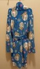 Disney Frozen Girl s Blue Belted Robe W elsa Toy Combo   Size 10-12   Euc