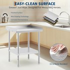 28x24 Inch Stainless Steel Work Table Commercial Food Prep Table Restaurant
