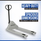 Strongway Pallet Jack  5500-lb  Capacity  48in l X 27in w