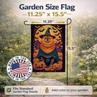 Caroline s Treasures Chow Chow Witchy Halloween Garden Flag Dac1497gf