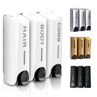 Single double triple 350ml Soap Dispenser Wall-mount Shower Bath Shampoo Dispens