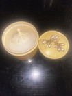 Art Deco Vintage Celluloid Powder Box With Unique Swansdown Powder Puff
