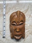 Lot Of 5 Handmade Carved Wooden Masks  Wall Decor  Free Shipping
