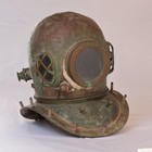 Vintage 1948 Copper   Brass Diving Helmet     Antique Deep Sea Diver Helmet Marit