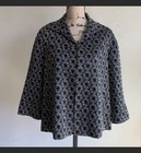 Lafayette 148 New York Jacquard Black White Blazer Sz 6