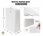 White Kraft Paper Lunch Bags 6 Lb Capacity - Paper Bags  Bakery Bags  Candy Bags
