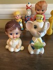 Lot Of 6 Vintage Rubber Some Squeaky Toy  Iwai  Reliance  Jl Prescott  1st Years