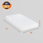   8 Inch Twin Mattress   Medium Firm   Gel Memory Foam Mattress   White   Bed In