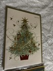 Papyrus Lot Of 6 Christmas Holiday Cards  Sparkle Embellished Stones Pretty