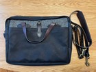 Filson Original Briefcase Harris Tweed Laptop Commuter Bag Black Twill Cotton
