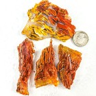 Gs893 Rare  Howardite Mixed Slab Set 125 8 Gr  Red And Sunset Mix Howardite