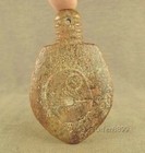 Antique Hongshan Culture Neolithic Jade Carved Pig-dragon Totem Sword Pendant