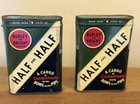 Vintage 2 Half   Half Vertical Pocket Tobacco Tins