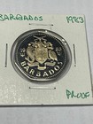 1983 Barbados Dollar Proof Super Low Mintage 459 Lowest Year
