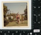 Native American Man In Headdress Ceremonial Dress  Vintage Color  Snapshot Photo