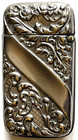 Antique Victorian Silver Toned Floral Embossed Joint Or Match Safe Vesta Case