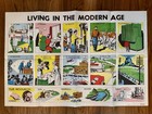 Collection Of 4 Vintage Pg e Social Studies Posters 1950s Rare Vivid