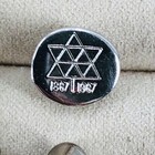 Vtg 1967 Canadian Centennial Silver Tone Tie Tack Pin Canada Expo 67 Souvenir