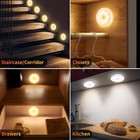 Led Motion Sensor Light Usb Rechargeable Pir Wall Cabinet Stair Night Light Lamp