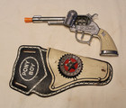Vintage 50 s 60 s  Hubley Cap Pistol w Pony Boy Holster